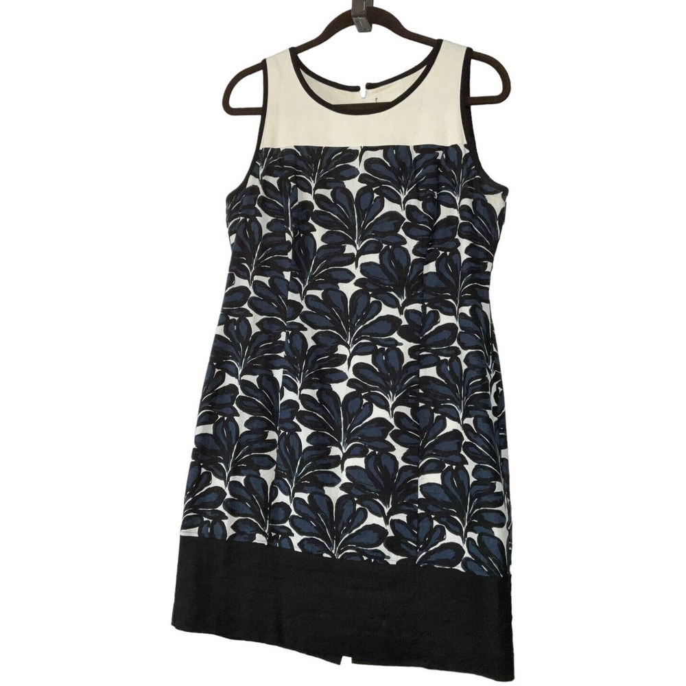 Ivanka Trump Women’s Linen Blend Sheath Dress Sz. S Sleeveless Floral Lined